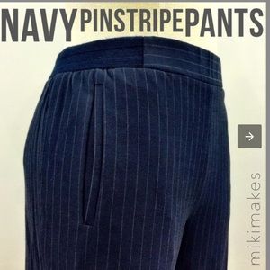 Zara pin stripe pants in blue